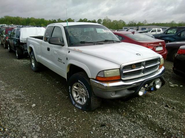 1B7GG22XX1S321176 - 2001 DODGE DAKOTA WHITE photo 1