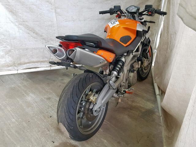 ZD4RAC0048S000173 - 2008 APRILIA SHIVER SL7 ORANGE photo 4