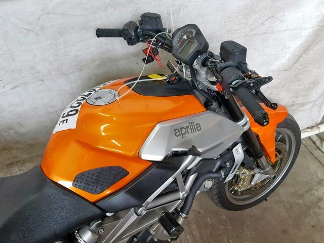 ZD4RAC0048S000173 - 2008 APRILIA SHIVER SL7 ORANGE photo 5