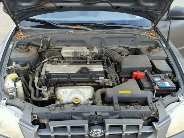 KMHCG45C52U269671 - 2002 HYUNDAI ACCENT GL GRAY photo 7