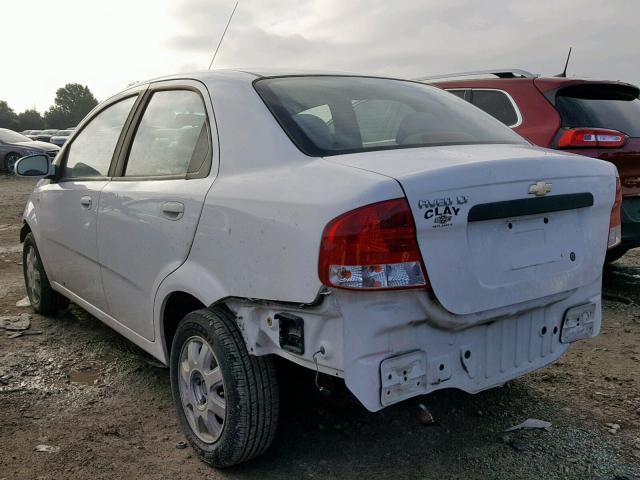 KL1TG52685B371210 - 2005 CHEVROLET AVEO LT WHITE photo 3