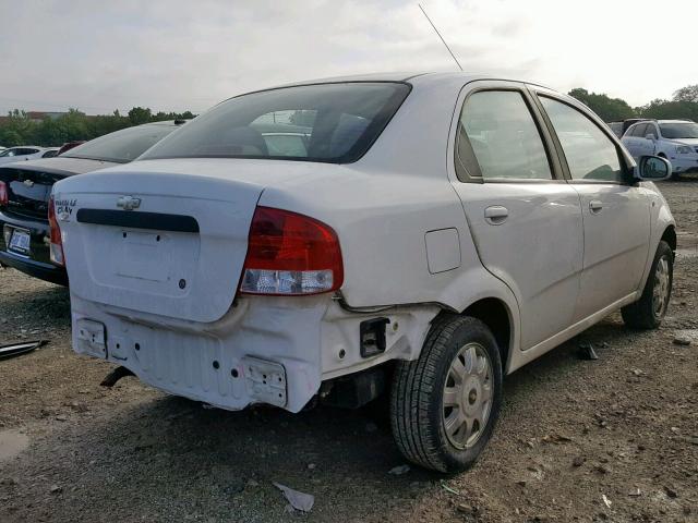 KL1TG52685B371210 - 2005 CHEVROLET AVEO LT WHITE photo 4