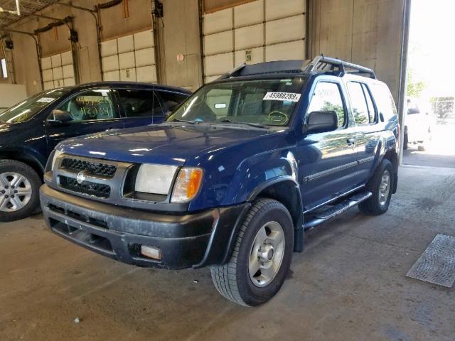 5N1ED28Y01C522557 - 2001 NISSAN XTERRA XE BLUE photo 2