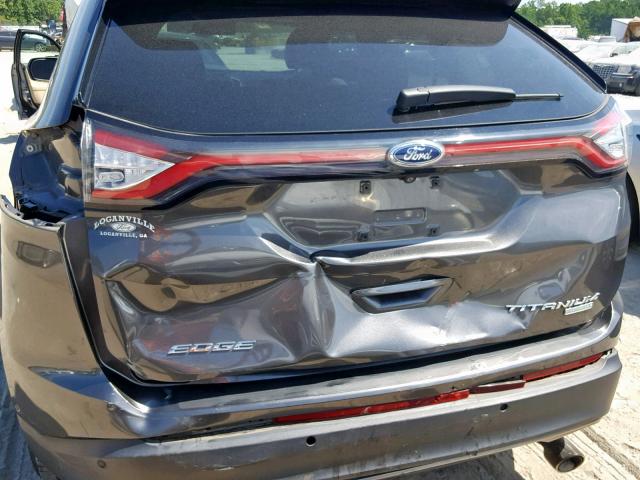 2FMPK3K96FBC01877 - 2015 FORD EDGE TITAN GRAY photo 9