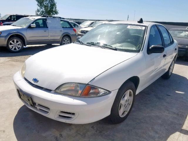 1G1JC524617172480 - 2001 CHEVROLET CAVALIER B WHITE photo 2