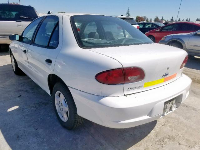 1G1JC524617172480 - 2001 CHEVROLET CAVALIER B WHITE photo 3