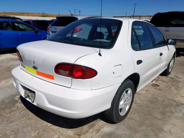 1G1JC524617172480 - 2001 CHEVROLET CAVALIER B WHITE photo 4