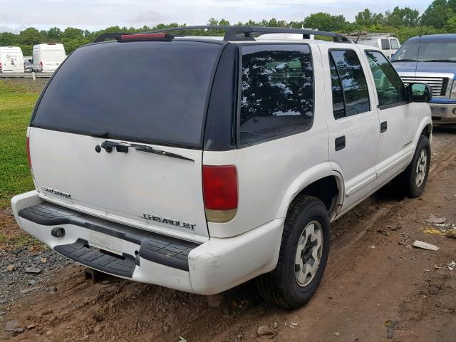 1GNDT13X03K166218 - 2003 CHEVROLET BLAZER WHITE photo 4