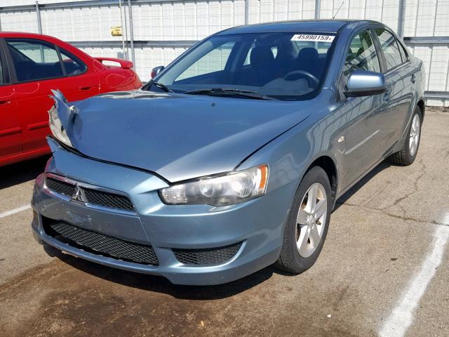 JA3AU26UX8U032259 - 2008 MITSUBISHI LANCER ES BLUE photo 2