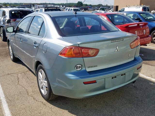 JA3AU26UX8U032259 - 2008 MITSUBISHI LANCER ES BLUE photo 3