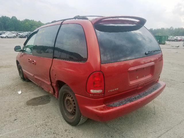 1B4GP45G3YB546909 - 2000 DODGE CARAVAN SE RED photo 3