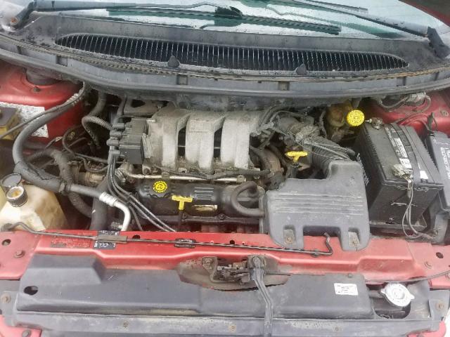 1B4GP45G3YB546909 - 2000 DODGE CARAVAN SE RED photo 7