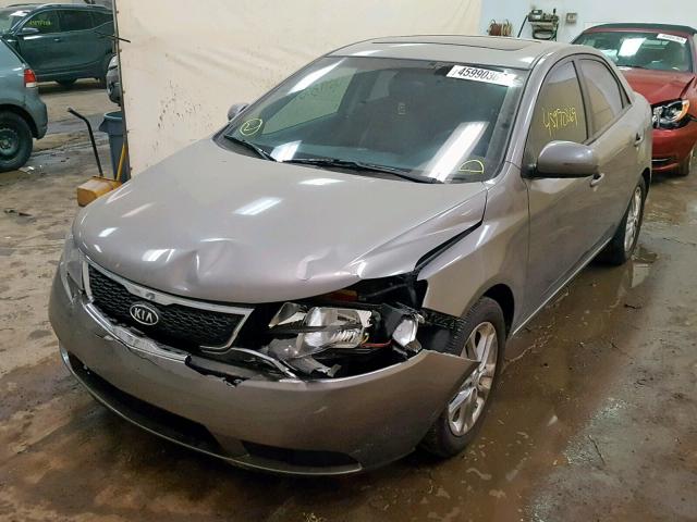 KNAFU4A27C5558566 - 2012 KIA FORTE EX GRAY photo 2