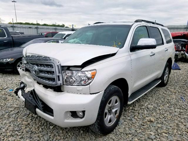 5TDDY5G13DS090334 - 2013 TOYOTA SEQUOIA PL WHITE photo 2