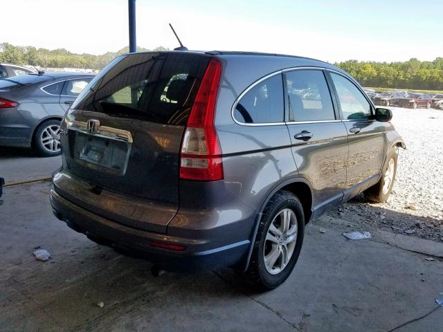 5J6RE3H70AL025275 - 2010 HONDA CR-V EXL GRAY photo 4