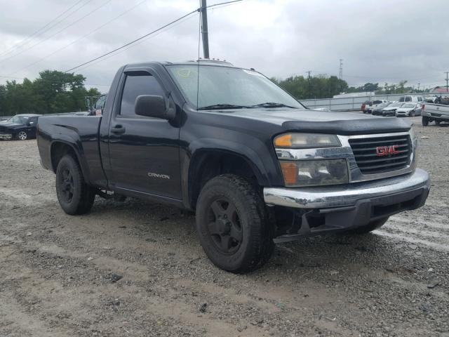 1GTDT146958208903 - 2005 GMC CANYON BLACK photo 1