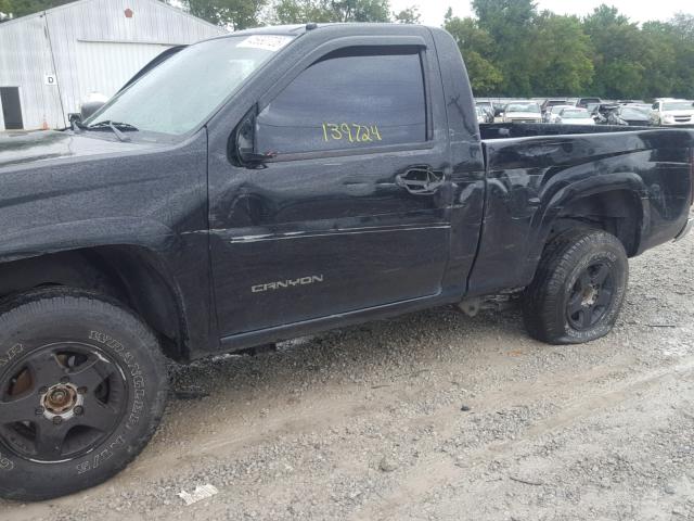 1GTDT146958208903 - 2005 GMC CANYON BLACK photo 9