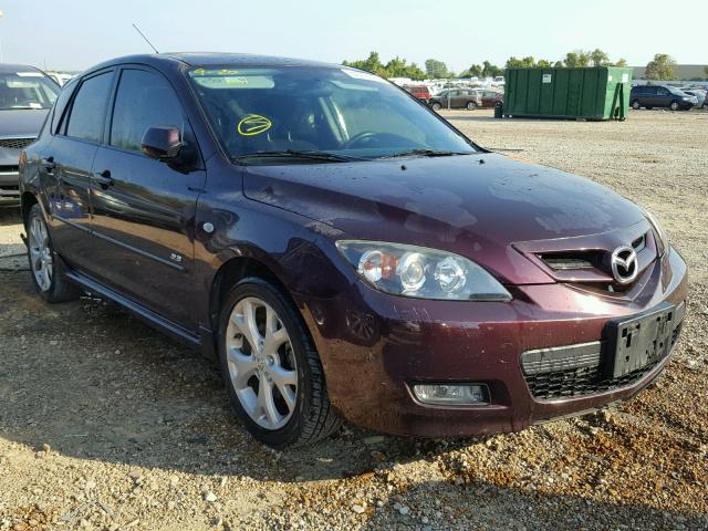 JM1BK343X81852922 - 2008 MAZDA 3 HATCHBAC PURPLE photo 1