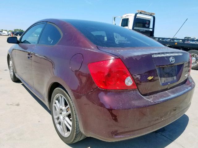 JTKDE177750057744 - 2005 TOYOTA SCION TC იასამნისფერი ფოტო 3