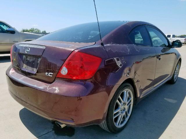 JTKDE177750057744 - 2005 TOYOTA SCION TC იასამნისფერი ფოტო 4