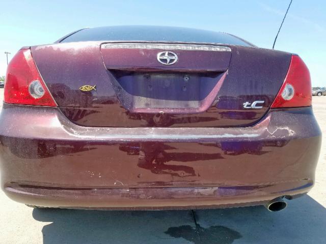 JTKDE177750057744 - 2005 TOYOTA SCION TC იასამნისფერი ფოტო 9