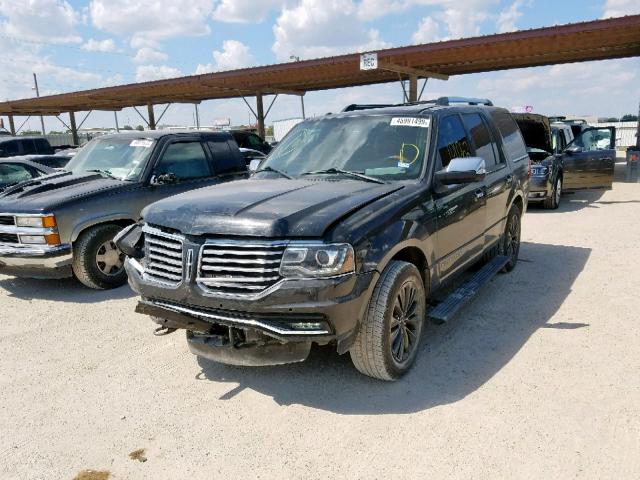 5LMJJ2HT7FEJ10902 - 2015 LINCOLN NAVIGATOR BLACK photo 2