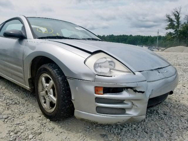 4A3AC34G82E105506 - 2002 MITSUBISHI ECLIPSE RS SILVER photo 9