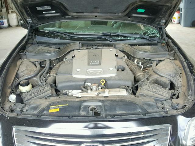 JNKCV61E69M305244 - 2009 INFINITI G37 BASE BLACK photo 7