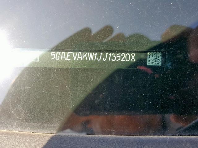 5GAEVAKW1JJ135208 - 2018 BUICK ENCLAVE ES WHITE photo 10