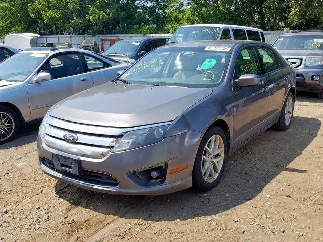 3FAHP0JGXAR386444 - 2010 FORD FUSION SEL GRAY photo 2