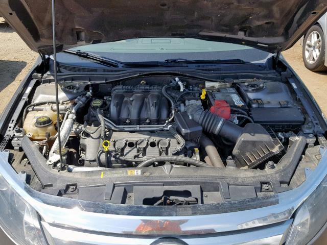 3FAHP0JGXAR386444 - 2010 FORD FUSION SEL GRAY photo 7