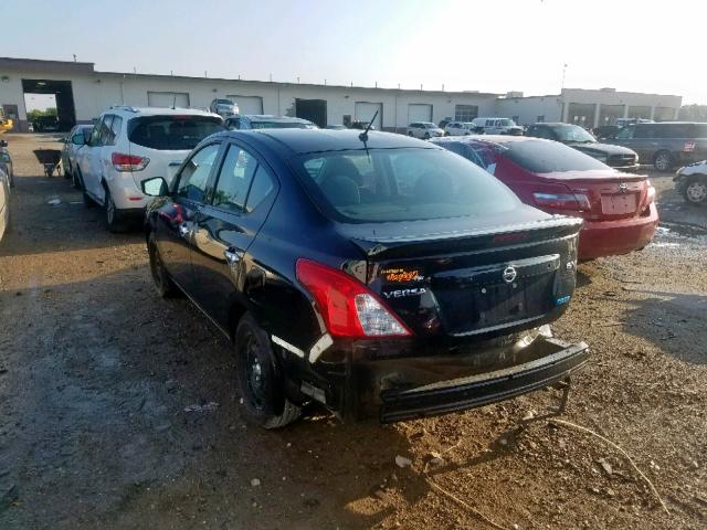 3N1CN7AP8GL859520 - 2016 NISSAN VERSA S BLACK photo 3