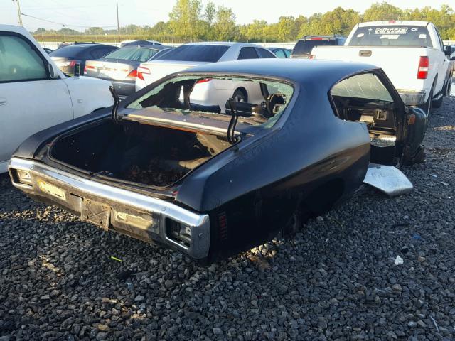 136370B230585 - 1970 CHEVROLET CHEVELL BLACK photo 4