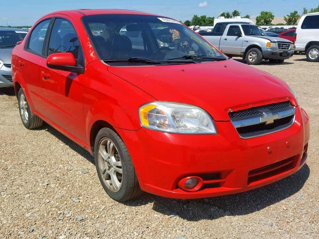 KL1TG5DE4BB141406 - 2011 CHEVROLET AVEO LT RED photo 1