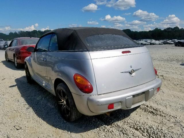 3C3EY45X65T612116 - 2005 CHRYSLER PT CRUISER SILVER photo 3