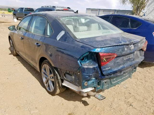 1VWAA7A32JC013509 - 2018 VOLKSWAGEN PASSAT S BLUE photo 3