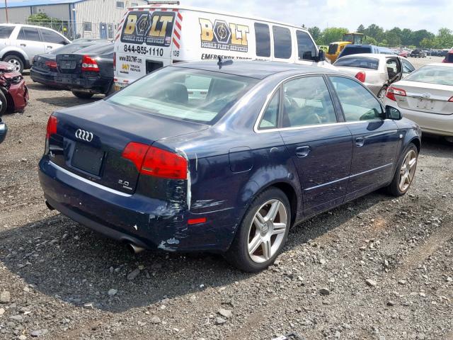 WAUDF78E56A286579 - 2006 AUDI A4 2.0T QU BLUE photo 4