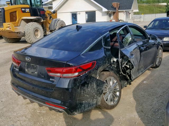 5XXGV4L2XGG092800 - 2016 KIA OPTIMA SXL BLACK photo 4