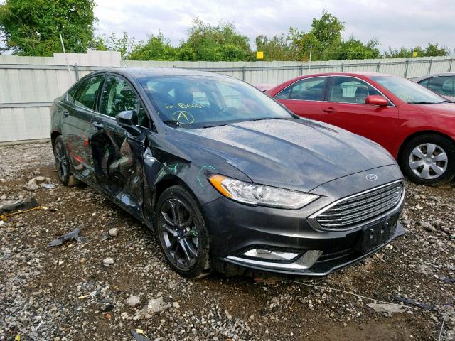 3FA6P0G72JR186561 - 2018 FORD FUSION S CHARCOAL photo 1