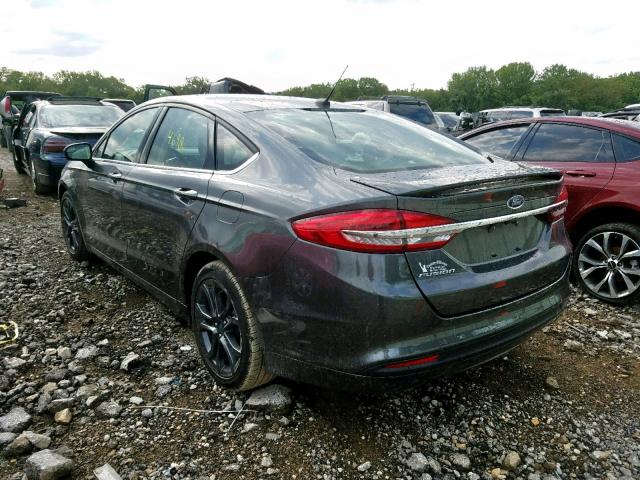 3FA6P0G72JR186561 - 2018 FORD FUSION S CHARCOAL photo 3