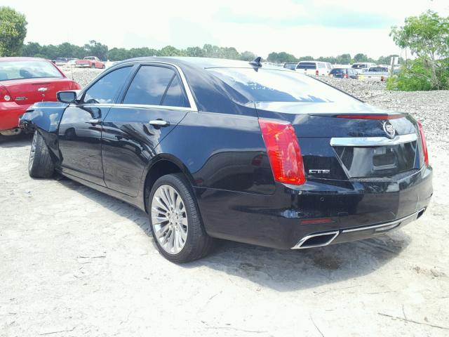 1G6AR5SX9E0162253 - 2014 CADILLAC CTS LUXURY BLACK photo 3