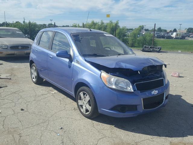 KL1TD66E59B648059 - 2009 CHEVROLET AVEO LS BLUE photo 1