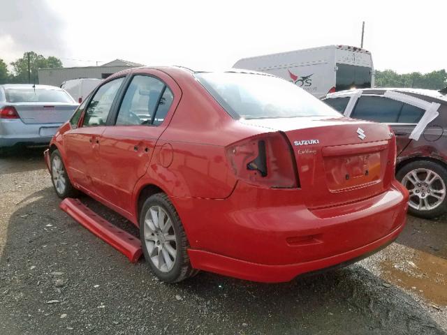 JS2YC415585102040 - 2008 SUZUKI SX4 CONVEN RED photo 3