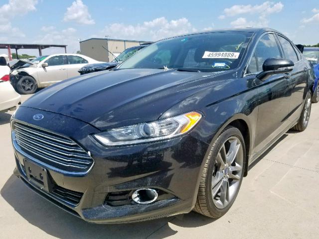 3FA6P0D90ER207046 - 2014 FORD FUSION TIT BLACK photo 2