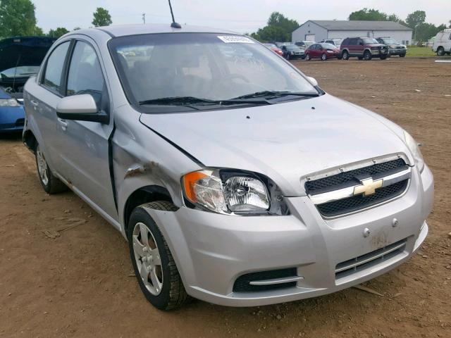 KL1TD5DE6AB047566 - 2010 CHEVROLET AVEO LS SILVER photo 1