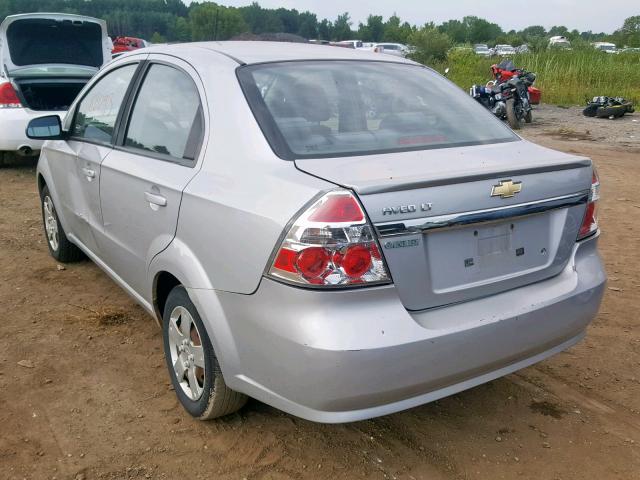 KL1TD5DE6AB047566 - 2010 CHEVROLET AVEO LS SILVER photo 3