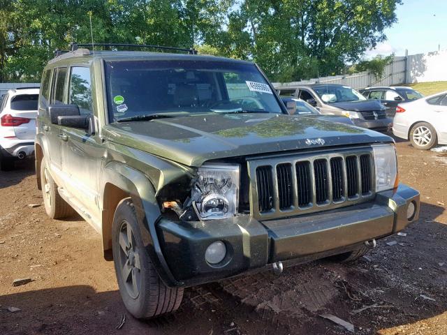 1J8HG48N76C297399 - 2006 JEEP COMMANDER GREEN photo 1