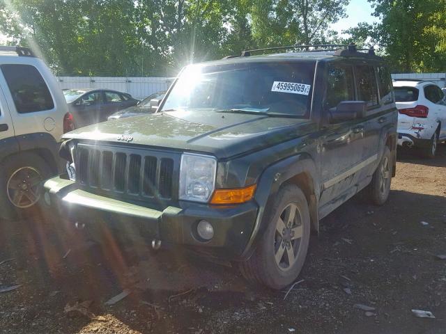 1J8HG48N76C297399 - 2006 JEEP COMMANDER GREEN photo 2