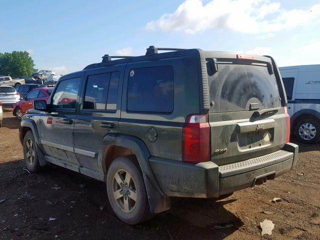 1J8HG48N76C297399 - 2006 JEEP COMMANDER GREEN photo 3