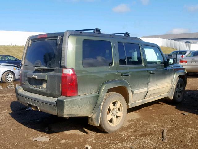 1J8HG48N76C297399 - 2006 JEEP COMMANDER GREEN photo 4